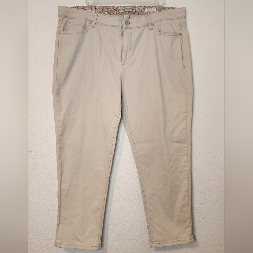 Vintage‎ American Blues Boyfriend Style Jeans Cropped, Size 14